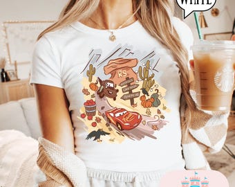 Cars Disney Baby Tee, Lightning mcqueen Baby Tee, Magic Kingdom Shirts, Womens baby tee park shirt, crop top