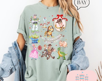 Comfort Color®  Disney Toy Story Land To Infinity and Beyond Shirt, Toy Story Characters Shirt, Disneyland Trip Shirt, Toy Story Shirt
