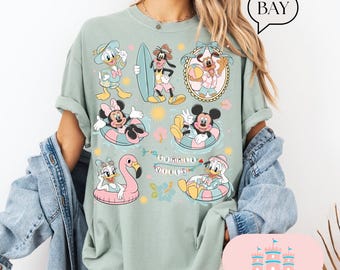 Camiseta retro de Minnie Mouse Comfort Color®, camiseta de viaje de Minnie, camiseta de Minnie, camiseta de viaje de Disney para niñas, camiseta de vacaciones de Disney