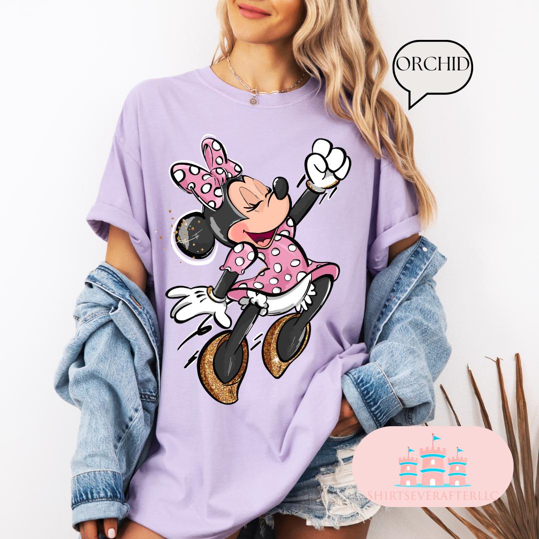 Comfort Color® Retro Minnie Mouse Shirt, Minnie Trip Shirt, Minnie Shirt, Disney Girl Trip Shirt, Disney Vacation Shirt