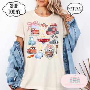 Retro Lightning Shirt, Vintage Cars Shirt, Cars Theme Birthday Shirt, tow truck shirt , kids shirt, matching shirts, park shirts, group tee