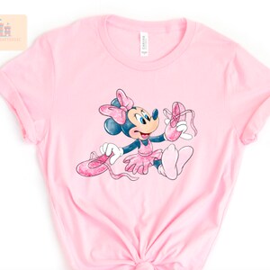 Women's minnie mouse ballerina shirt, Family Disney shirt, Matching minnie shirt, mouse ballerina shirt, minnie birthday shirt, minnie