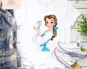 Belle2, women's beauty and the beast shirt, women's beauty and the beast  belle tank top, Disney princess top, princess belle shirt
