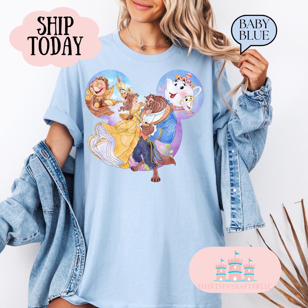 Family Shirt, Kids Shirt, Group Shirt, Belle Shirt, Mk Shirt,Princess Shirt,Princess And Beast Coquette Shirt, Magical Shirt Store24H