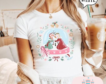 Camiseta de bebé de Frozen Elsa y Anna, camiseta de bebé de Magic Kingdom, camisetas de Magic Kingdom, camiseta de bebé para mujer, camiseta de parque, top corto