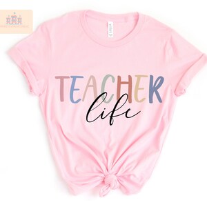 Teacher life shirt, Teaching Boho TShirt, Gift for Teacher, Teacher Life, Cute Teaching Tee, New Teacher Gift