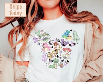 Vintage Toy Story Characters Halloween shirt, Vintage Disney Toy Story Halloween, Vintage Halloween, Toy Story Family Halloween, Disney trip