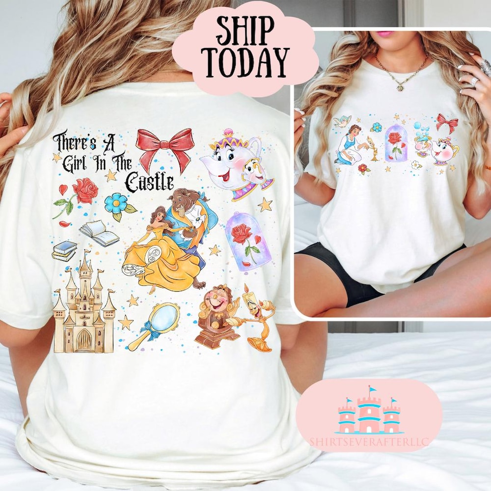 Princess Belle Coquette Shirt, Beauty And The Beast Shirt, Disneyland Shirts, Disney Shirt, Disneyland Shirt, Disney World Shirt T-Shirt