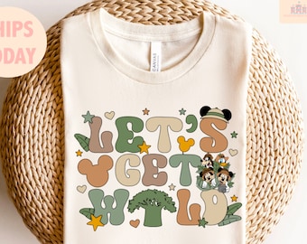 Disney Let&#39;s Get Wild shirt, Vintage Animal Kingdom Shirt, Disney Animal Kingdom Shirt, Disney Discovery Shirt, Disney Wildlife Shirt