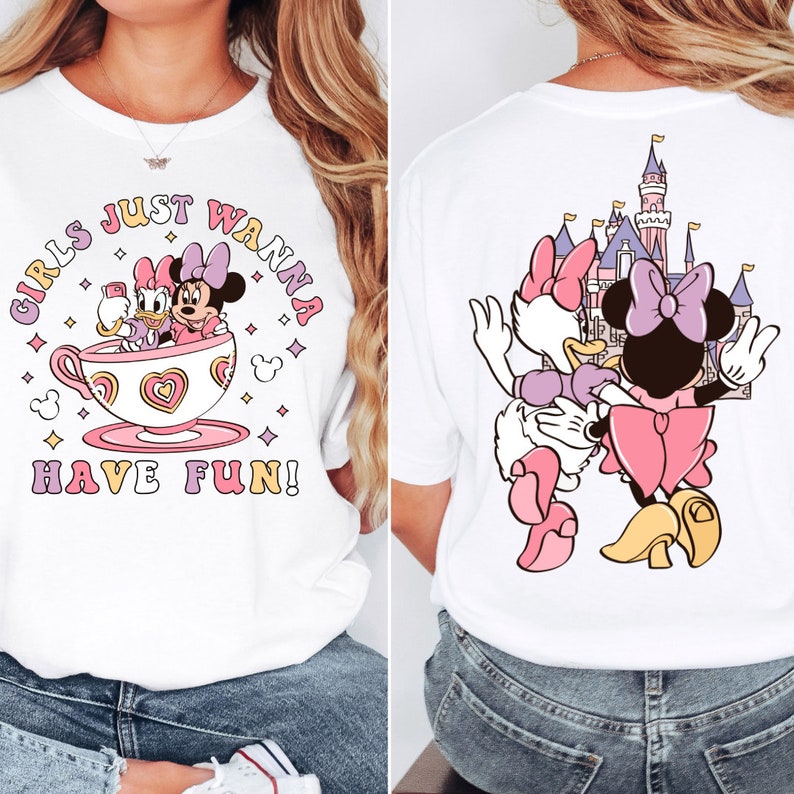 Disney Minnie Daisy Summer Shirt, Girls Just Wanna Have Sun, Disney Besties Shirt, Disneyworld Shirt, Disney Summer Shirt image 3