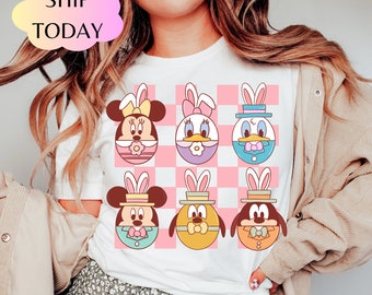 Disney Easter Shirts, Mickey And Friends Easter Shirt, Disney Easter Bunny Shirt, Disneyworld Easter Vacation Shirt  Easter Family Shirt