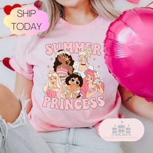 Disney Princess Belle, Tiana, Elsa, Anna, Jasmine, Ariel, Aurora, Rapunzel, Snow white, Merida, Cinderella, Mulan, Disney Minnie ears top
