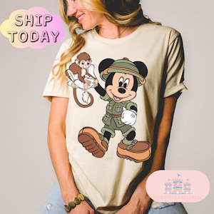 Mickey Mouse safari shirt, Mickey animal, Animal Kingdom themed Disney trip shirt for kids and adults, Safari shirt, animal kingdom shirt,