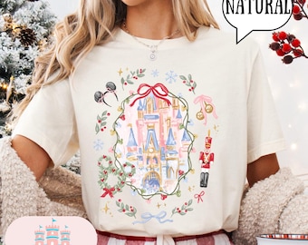 Disney julslottskjorta, musjultröjor, magiska jultröjor, matchande skjorta, pepparkaka