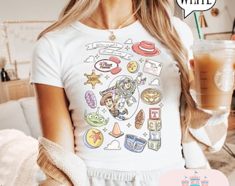 Toy Story baby Tee, Magic kingdom Baby Tee, Magic Kingdom Shirts, Womens baby tee park shirt, crop top