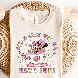 Disney Minnie Daisy Summer Shirt, Girls Just Wanna Have Sun, Disney Besties Shirt, Disneyworld Shirt, Disney Summer Shirt image 2