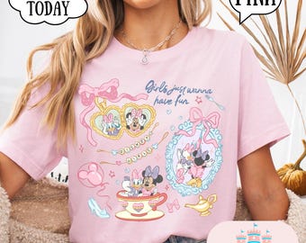 Disney Minnie Daisy Summer Shirt, Girls Just Wanna Have Sun, Disney Besties Shirt, Disneyworld Shirt, Disney Summer Shirt