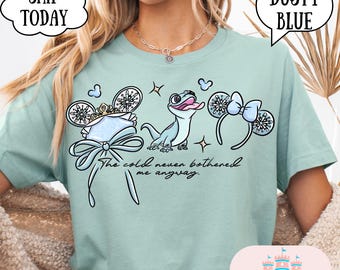 Elsa Shirt, Frozen Shirts, Princess Elsa Bow Shirts, Disney Girls Trip, Disney World Shirts, Disneyland Shirt,  Frozen coquette shirt