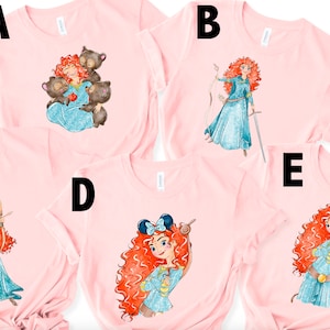 Merida The Brave Color Womens shirt | Disney Princess Princesses | Xmas Gift Tshirt | Disney Mickey Mouse shirt
