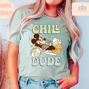 Disney Mickey Summer Shirt, Mickey Cute Disneyworld Vintage, Chill dude Disneyworld Shirts, WDW Minnie Tee, Matching Family