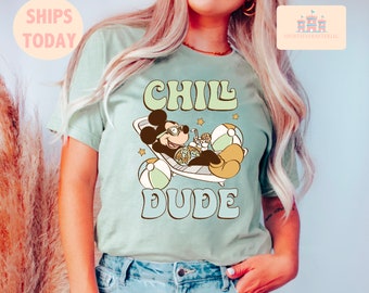 Disney Mickey Summer Shirt, Mickey Cute Disneyworld Vintage, Chill dude Disneyworld Shirts, WDW Minnie Tee, Matching Family