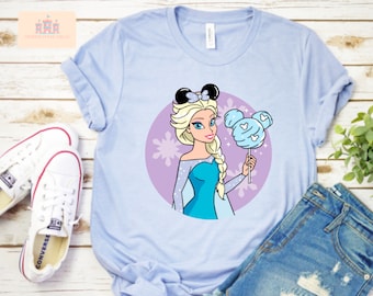 Women's princess Elsa shirt, Frozen Elsa women's shirt, frozen top, disney princess Elsa shirt, frozen magic kingdom shirt
