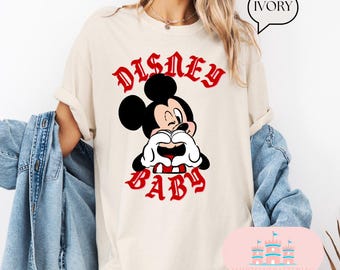 Comfort Color® Mickey and Minnie Love Shirt, Disneyland Mickey and Minnie Shirt, Couple Shirt, Mickey and Minnie Valentines Tee
