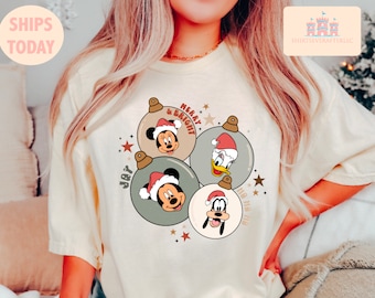 Vintage Mickey And Friend Christmas Shirt,Disney Ears Christmas Shirt,Disney Christmas Shirt,Disney Trip Shirt,Disney Family Christmas Shirt