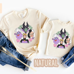 Camisa Happy Villaintine Day, camisa Disney Villains, camisa de San Valentín Villanos, camisa de San Valentín Cruella Cruella Hook Maléfica, camisa de Disney imagen 4