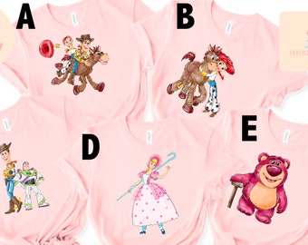 Camisas de Toy Story, camisa de Toy Story Land, camisa de Jessie y diana, camisas de Disneyland, camisa de Disney World, camisas de Disney, camisa de la familia Disney