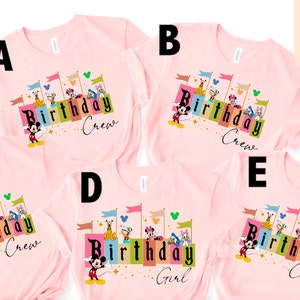 Disney Birthday Shirt Disney Birthday Girl Shirt Mickey and Friends Birthday Shirt Disney Birthday Squad Disney Birthday Family Shirts Etsy