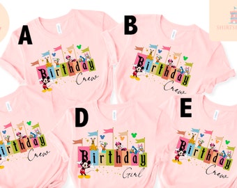 Disney Birthday Shirt, Disney Birthday Girl Shirt, Mickey And Friends Birthday Shirt, Disney Birthday Squad, Disney Birthday Family Shirts