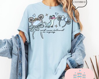 Comfort Color® Elsa Shirt, Frozen Shirts, Princess Elsa Bow Shirts, Disney Girls Trip, Disney World Shirts, Frozen coquette shirt