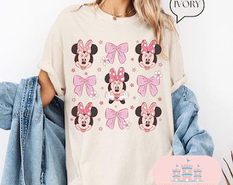 Camiseta retro de Minnie Mouse Comfort Color®, camiseta de viaje de Minnie, camiseta de Minnie, camiseta de viaje de Disney Girl, camiseta de vacaciones de Disney