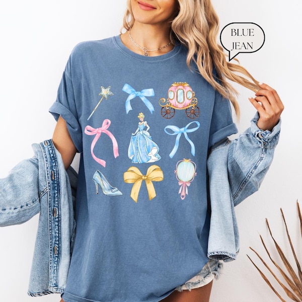 Camisa de Princesa Cenicienta Comfort Color®, Camisa de Cenicienta Vintage, Camisa de Cenicienta, Camisa de Princesa Disneyland, Camisa Bibbidi Bobbidi Boo