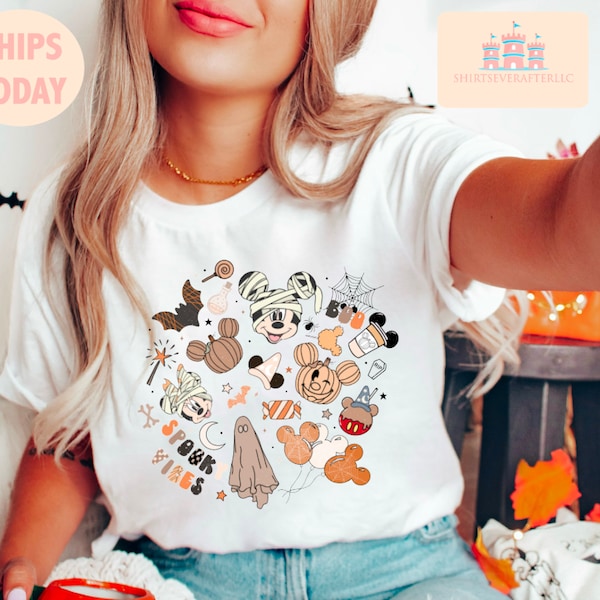 Happiest Place On Earth Shirt, The Most Magical Place, Fall Best Day Ever Mouse Ears, Halloween Spooky Family Mom Dad Adult Kid Toddler Baby