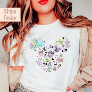 Disney Monster Inc Halloween Shirt, Monster Inc Shirt, Retro Monster Halloween Shirt, Animation Fan Top Shirt, Cartoon Party Shirt