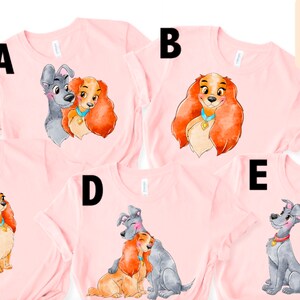 Lady And The Tramp Shirt,Disney Couple love shirt,Disney lady and tramp shirt, magic kingdom shirt, disney world shirt, disney land shirt