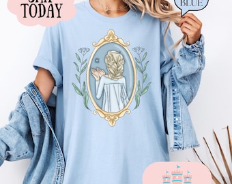 Elsa Shirt, Frozen Shirts, Princess Elsa Bow Shirts, Disney Girls Trip, Disney World Shirts, Disneyland Shirt,  Frozen coquette shirt