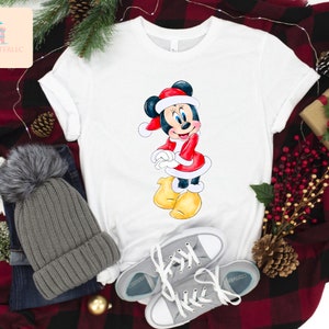 Minnie Mouse Christmas Shirt Disney 