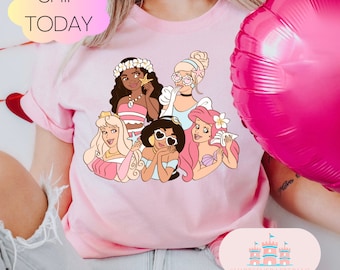 Disney Princess Belle, Tiana, Elsa, Anna, Jasmine, Ariel, Aurora, Rapunzel, Blancanieves, Mérida, Cenicienta, Mulan, Disney Minnie orejas top