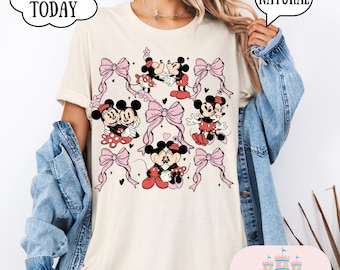 Mickey and Minnie Shirt Tee, Disney Shirt, Disney Tee, Disney Vacation Shirt, Disney Tank, Disney Family Shirts, Disney Valentine's Day Tee