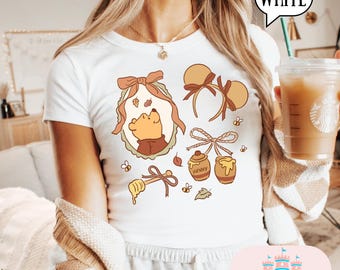 Winnie de Poeh-babyt-shirt, Magic Kingdom-baby-T-shirt, Magic Kingdom-shirts, damesbaby-T-shirt park, crop top
