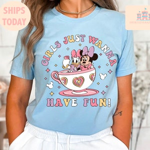 Disney Minnie Daisy Summer Shirt, Girls Just Wanna Have Sun, Disney Besties Shirt, Disneyworld Shirt, Disney Summer Shirt image 4