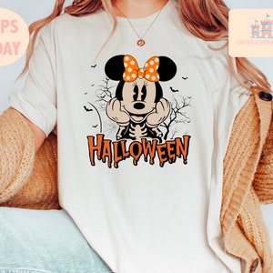 Vintage Minnie Comfort Color Shirt, Disney Halloween Shirt, Disney World, Minnie Halloween, Vintage Mickey, Disney Comfort Color Shirt