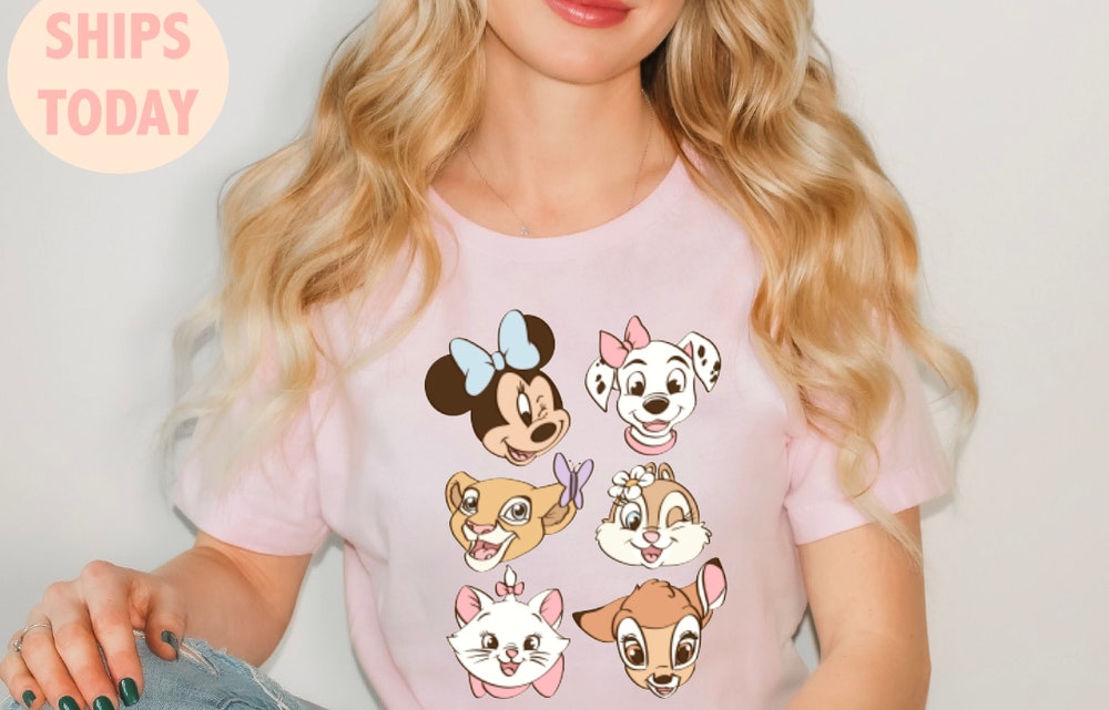 Disney Dalmatian Shirt, Aristocat Shirt, Bambi Shirt, Nala Shirt, Chipmunk Shirt, Girl Shirt, Minnie Mouse Shirt Shirtstylecentral