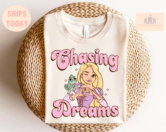 Disney Tangled shirt, Disney Rapunzel shirt, Tangled shirt, Rapunzel shirt, Chasing dreams shirt, Pascal shirt, Tangled princess shirt,