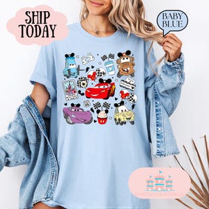 Retro Lightning Shirt, Vintage Cars Shirt, Cars Theme Birthday Shirt, tow truck shirt , kids shirt, matching shirts, park shirts, group tee
