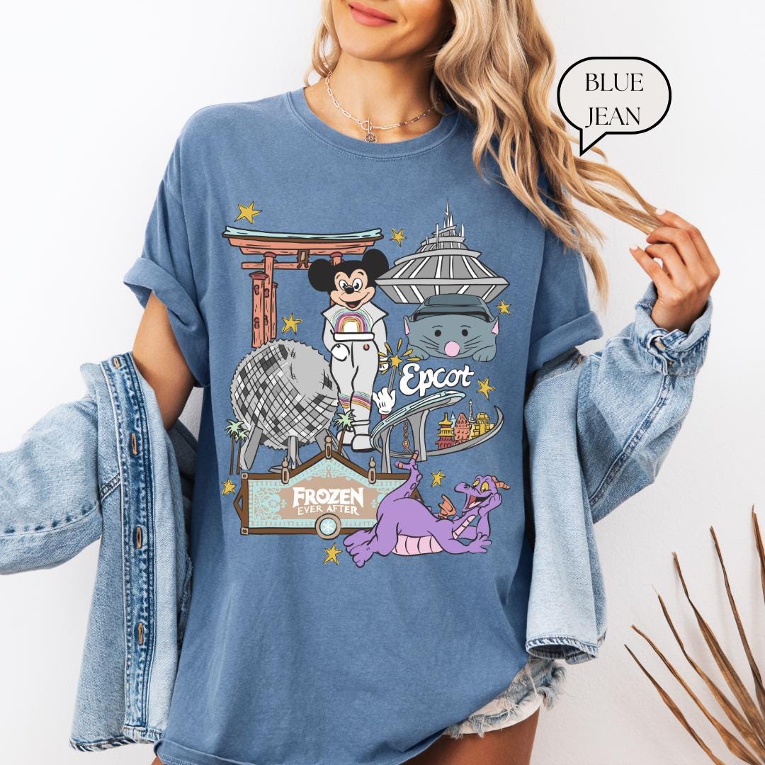 Comfort Color® Epcot Shirt, Disney Epcot Shirt, Disney Trip Shirt, Disney Family Shirts, Mickey and Friends, Disney Characters