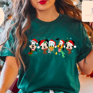 Vintage Mickey And Friend Christmas Shirt,Disney Ears Christmas Shirt,Disney Christmas Shirt,Disney Trip Shirt,Disney Family Christmas Shirt